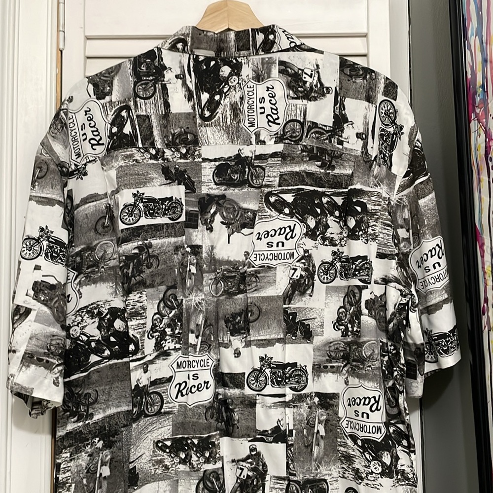 Puritan Motorcycle Short Sleeve Button Down Shirt - Picture 7 of 9